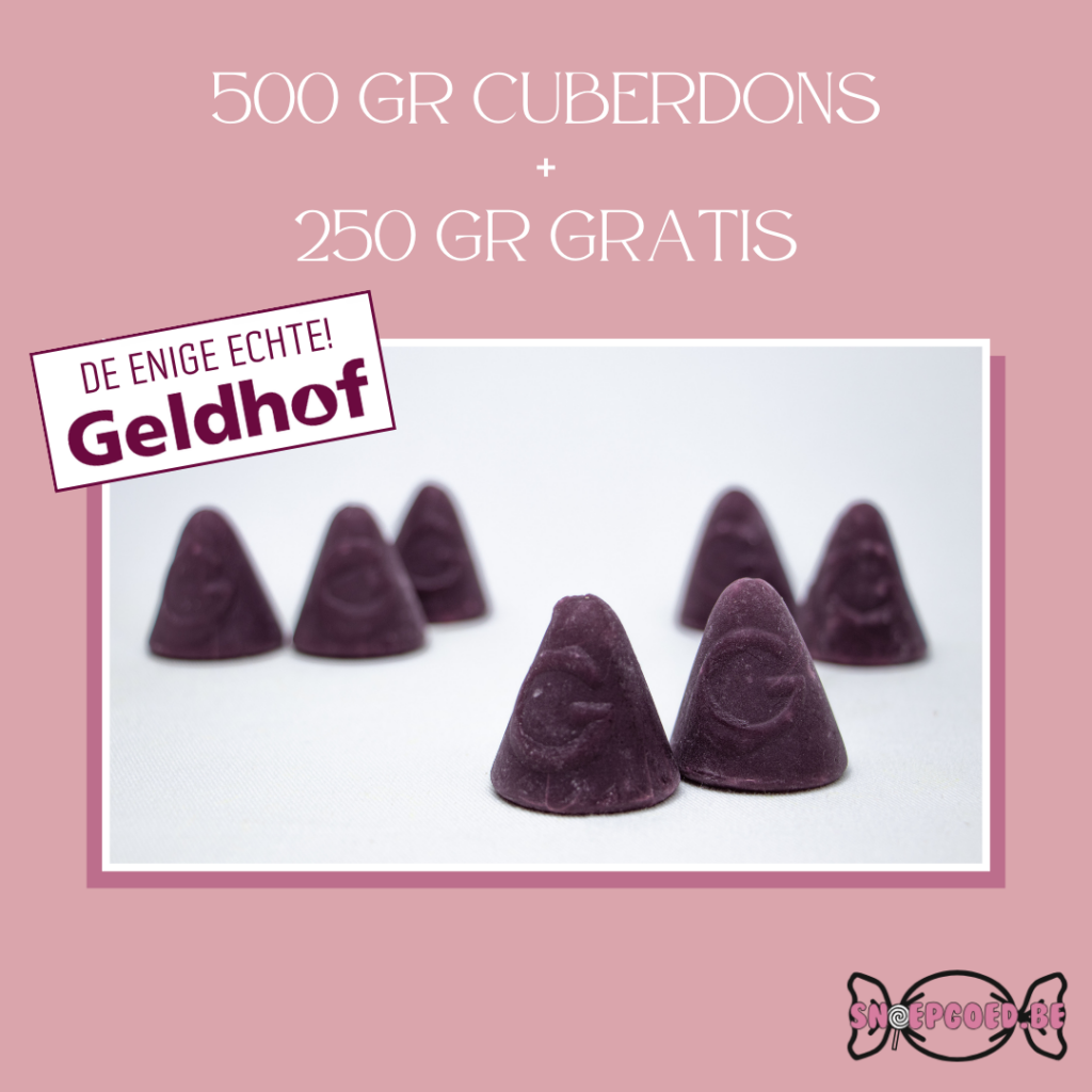 Promotie Cuberdons @Geldhof Snoepgoed.be